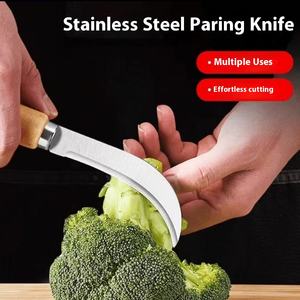 Cortador de cuchillo de fruta de acero inoxidable afilado para sandía, mango, Jaca, piña, operación Manual, plástico PP, para fruterías - Product Image 2