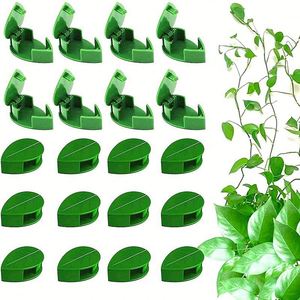 Clips de fixation murale auto-adhésifs pour plantes grimpantes, clips de fixation en forme de feuille pour soutenir les plantes d'intérieur et d'extérieur - Product Image 4