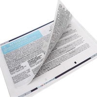 Impression personnalisée d'étiquettes multicouches pour livrets, autocollants adhésifs pliables à double couche, promotionnels à gratter pour supermarchés et épiceries