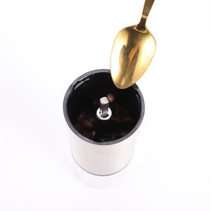 Molinillo de café manual portátil de acero inoxidable con manivela, pequeño, para uso doméstico - Product Image 1