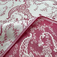 Luxuriöser Jacquard-Satinstoff Antistatisch Umweltfreundlich 100% Polyester Mittelschwer für Heimtextilien Vorhänge Mädchen-Dekoration