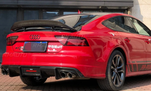 สปอยเลอร์หลังสำหรับ Audi A7 S7 RS7 ปี 2013 2014 2015 2016 2017 2018 รุ่น R สไตล์ R สำหรับตกแต่งภายนอกรถยนต์ อุปกรณ์เสริมสำหรับฝากระโปรงท้ายรถ - Product Image 2