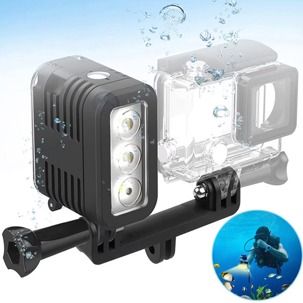 High Power 280 Lumen IPX8 Scuba Diving Flashlight Waterproof LED Diving Underwater Torch Light Flashlights for Go Pro