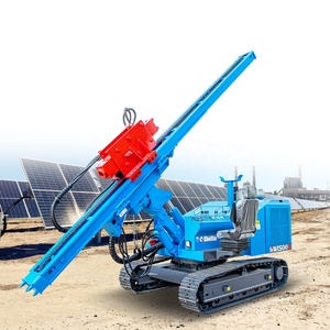 เครื่องตอกเสาเข็มไฮดรอลิกสำหรับติดตั้งแผงโซลาร์เซลล์ - Product Image 1