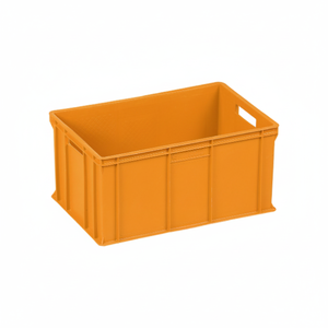KE 520 HDPE Solid Plastic <b>Crate</b> Heavy Duty Stackable Foldable Extra Large Industrial Euro Logistics Container Food Grade Smooth - Product Image 2