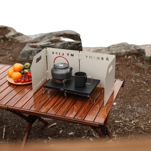 Table de camping pliable multifonctionnelle d'extérieur en acier inoxydable, table à manger portable pour la cuisine - Product Image 4