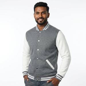 Vestes universitaires en laine sur mesure pour hommes, très demandées, avec col montant, logo frontal et revêtement imperméable - Vente en gros OEM - Product Image 1