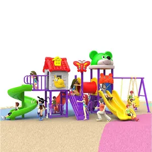 Terrain de jeux d'extérieur toboggan pour enfants, aire de jeu pour les petits en plein air, équipement âge préscolaire, à vendre, nouvelle collection