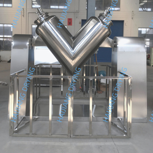 Professional High Efficiency V Shape Lab Dry Powder Mixer CE GMP Standard Chemical Mixing Equipment