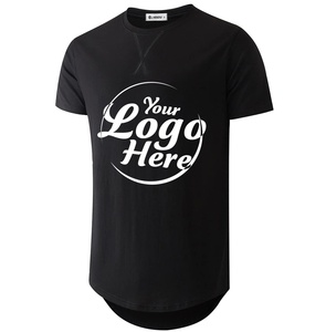 T-shirt personnalisé uni et lourd pour hommes 100% coton Sport Crewneck Blank Gym Wear Wholesale T Shirt for Men - Product Image 1
