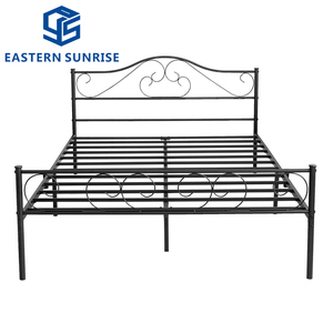 Cadre de lit en métal au design simple <span class=keywords><strong>pour</strong></span> la location, idéal <span class=keywords><strong>pour</strong></span> salon, hôtel, <span class=keywords><strong>chambre</strong></span> <span class=keywords><strong>à</strong></span> coucher, appartement - Product Image 1