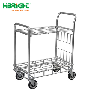 Chariot de manutention pour entrepôt de supermarché, chariot de ramassage roulant, chariot de plateforme pour la manutention des matériaux - Product Image 6