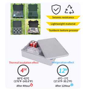 Tùy chỉnh công suất lớn cho thực phẩm trái cây bảo vệ & đệm Vật liệu EPP cách nhiệt lạnh khóa nhiệt độ hộp - Product Image 6