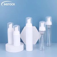 En stock pour plastique transparent 40ml 50ml 60ml Bouteilles à pompe à mousse pour le lavage des dents Emballage de mousse Distributeur de cosmétiques pour le lavage du visage