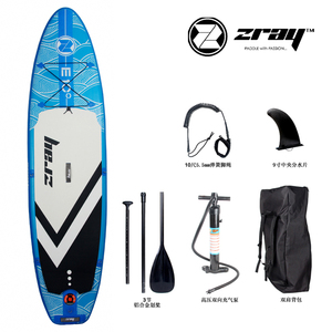 Planche de SUP gonflable EVASION E9 Rouge 297*76*13cm Dropstitch+PVC+EVA 15 PSI Ensemble complet avec pagaie, pompe, sac de transport, aileron et leash pour lacs - Product Image 2