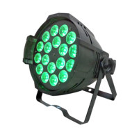 Projecteur de scène professionnel PAR RGBW 18x10W à effets mixtes, contrôle DMX