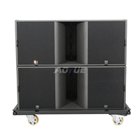 Haut-parleurs de subwoofer professionnels, subwoofers chinois, haut-parleur de basses, double 18 pouces, haut-parleur de basses profondes pour DJ en extérieur