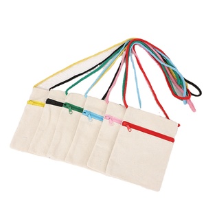 Sac bandoulière mini simple pour femme en toile peinte à la main, sac à bandoulière à personnaliser avec fermeture éclair, idéal pour les étudiants et le shopping - Product Image 1