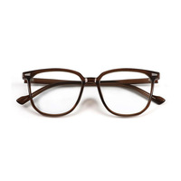 QUEJOEY Montura de gafas ópticas transparentes de estilo coreano para hombres y mujeres, gafas con bloqueo de luz azul, ultraligeras