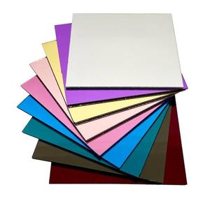 Placa de <span class=keywords><strong>espejo</strong></span> acrílico, azulejo, <span class=keywords><strong>espejo</strong></span> cuadrado autoadhesivo sin marco para armarios de pared, puerta de armario, sala de estar, Baño - Product Image 3