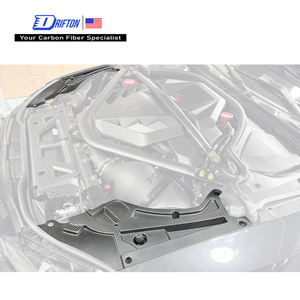 ฝาครอบแผงไฟหน้าเครื่องยนต์คาร์บอนไฟเบอร์แบบแห้ง Drifton รุ่นใหม่ สำหรับ BMW G87 M2 ปี 2023-2027 - Product Image 1