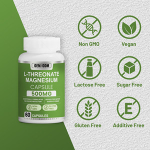 Cápsulas de L-Treonato de <span class=keywords><strong>Magnesio</strong></span> OEM, Suplemento de 500mg y 2000mg - Product Image 4