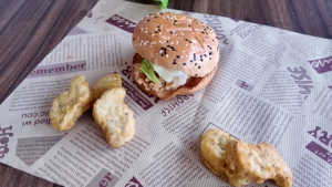 Biodegradable Custom Fast Food Hamburger Packaging Coated Silicone <b>Greaseproof</b> <b>Paper</b> with Recycled Materials Double-Sided Logo - Product Image 6