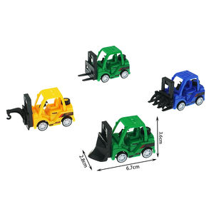 รถของเล่นแบบผลักดันและดึงกลับ รุ่นรถยก ซีรีส์ยานยนต์วิศวกรรม ของเล่นแรงเสียดทาน สำหรับไข่เซอร์ไพรส์ แคปซูลขนาด 75 มม. - Product Image 4