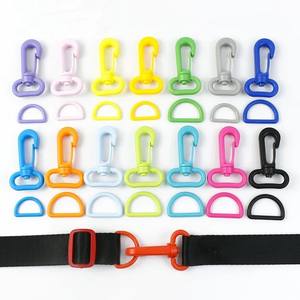 Hebillas Deepeel BF429+BF922 de 25 mm para Manualidades, Accesorios de Costura para Equipaje, Llavero, Correa de Bolsa, Anillo en D Ajustable de Plástico, Hebillas de Gancho de Langosta - Product Image 1