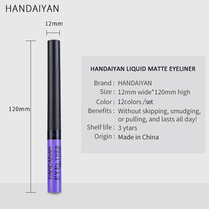 Handaiyan - Juego de 12 Delineadores de Ojos Líquidos Mate de Lujo, Delineador de Ojos Líquido de Larga Duración a Prueba de Agua, Delineador de Ojos de Color Mágico - Product Image 5