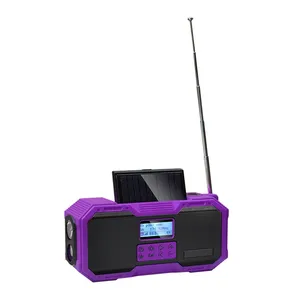 Altavoz inalámbrico Px5, linterna Led, portátil, Solar, AM, Fm, Radio de emergencia con brújula, termómetro de Sos