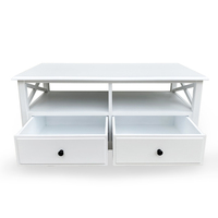 Meuble TV en bois massif de haute qualité, console multimédia avec design moderne, rangement fait main pour salon