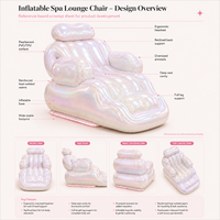 Fauteuil gonflable personnalisé Beichen Xi, idéal pour les parcs, les plages, la beauté, le camping et le repos.