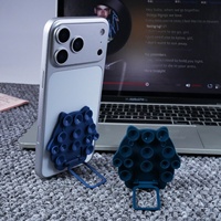 Nouveau support de téléphone à ventouse en silicone avec stabilisation d'image, support universel pliable pour utilisation au lit