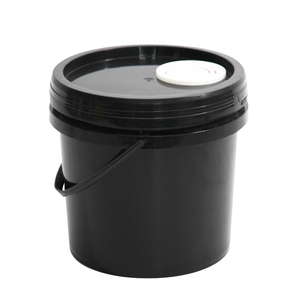 Seau et poignée en plastique noir de 4 litres-Récipients à glace recyclables pour peinture et emballage - Product Image 5