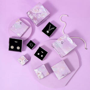 Customized National Trend Jewelry Packaging <b>Box</b> Purple <b>Floral</b> Irregular Bracelet Earrings Ring Bracelet Jewelry <b>Box</b> Bracelet <b>Box</b> - Product Image 5