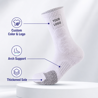 Chaussettes de basketball athlétiques durables, chaussettes de compression mi-mollet pour uniforme d'équipe
