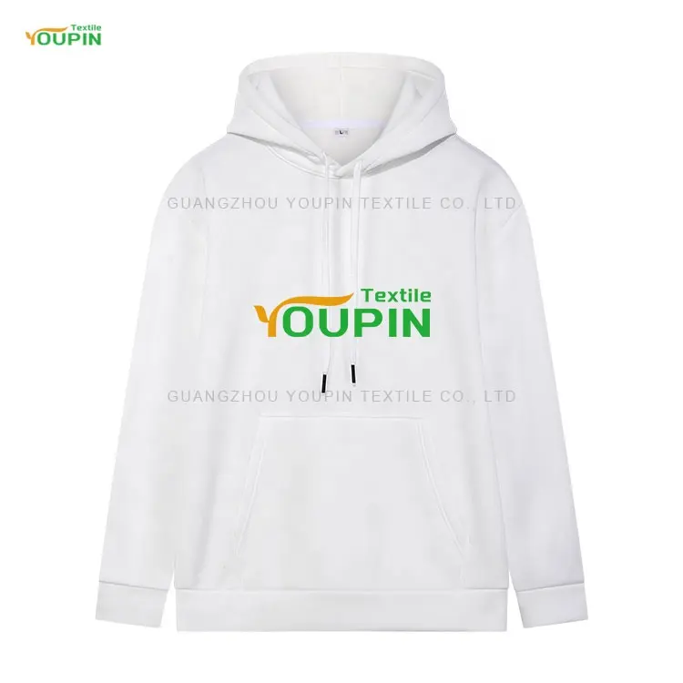 Top Selling Plain White Men Women Unisex Sweatshirt Hoodies Soft Polyester Fleece Pullover Hoodies for Sublimation Printing