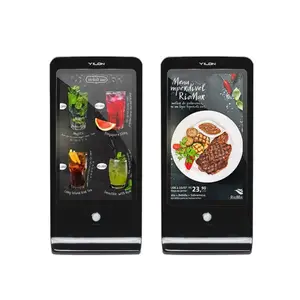 New tecnologia Smart LCD table menu power bank for restaurant Cellphone Charging Station screen displaying