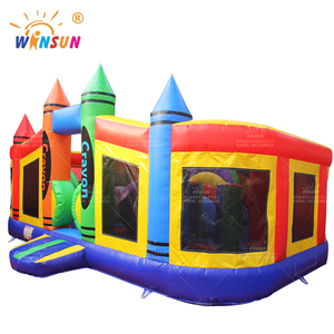 Winsun Comercial Personalizado PVC Inflable Castillo Slide Combo Jumping Bounce House CE Certificado Sin Plomo Ignífugo Fácil Configuración - Product Image 2
