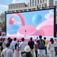 Pantalla LED de Alquiler para Exteriores P4.81, Ligera, con Bloqueo Rápido, IP65 Impermeable, Alto Brillo, para Eventos de Marca