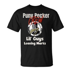 Camiseta Puny Pecker Crew con diseño de humor negro, talla para adultos - Product Image 2