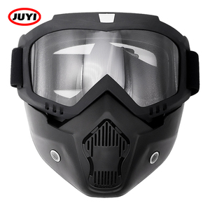 Masque de cyclisme tactique de protection intégrale du visage personnalisé Masque de moto Masque de lunettes d'équitation avec bouclier détachable - Product Image 6