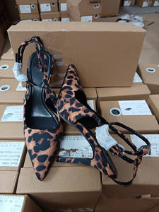 Escarpins à Bout Pointu pour Femme, Imprimé Animalier Léopard, Sandales à Bride Arrière et Talon Haut, Mules de Luxe Sexy, Chaussures de Bureau pour Dames - Product Image 6