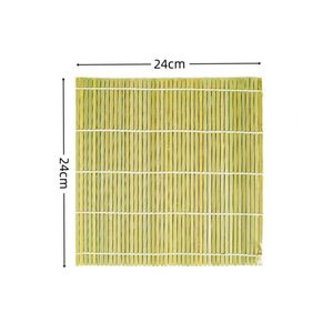 Wholesale Factory Japanese Bargain Sushi Making Kit Green Natural Bamboo Sushi <b>Mat</b> DIY Professional Sushi <b>Rolling</b> <b>Mat</b> - Product Image 4