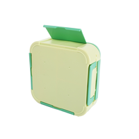 Vente en gros de boîtes de conservation alimentaire en plastique PP de 1000 ml, 3 compartiments, cuillère, fourchette - Conception flexible, portable, cuisine à domicile