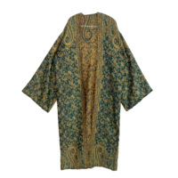 Ensemble Pashmina Abaya Cardigan et Châle, Fait Main, Long et Élégant, Idéal pour les Festivals et la Maison