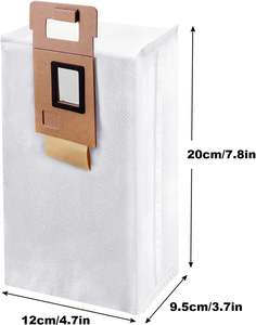 Sac à poussière de remplacement pour <span class=keywords><strong>Roborock</strong></span> <span class=keywords><strong>S7</strong></span> T7S T7 Plus / T7S Plus 3L grande capacité vide automatique Robot aspirateur pièces de rechange accessoires - Product Image 3