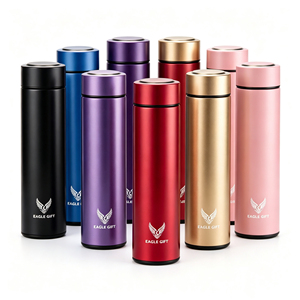 500ml Modern Stainless Steel Water <b>Bottle</b> Digital Temperature Display 6-12 Hours Thermal Insulation Vacuum Insulated <b>Flask</b> 304 - Product Image 1