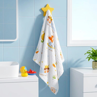 Serviette en gaze de coton pur tissée à six couches pour enfants, douce et absorbante, réutilisable, 25*50cm, personnalisation OEM disponible